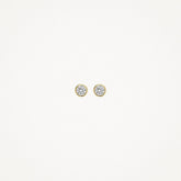 Blush Ohrstecker 7255YZI - Gelbgold mit Zirkonia (585)